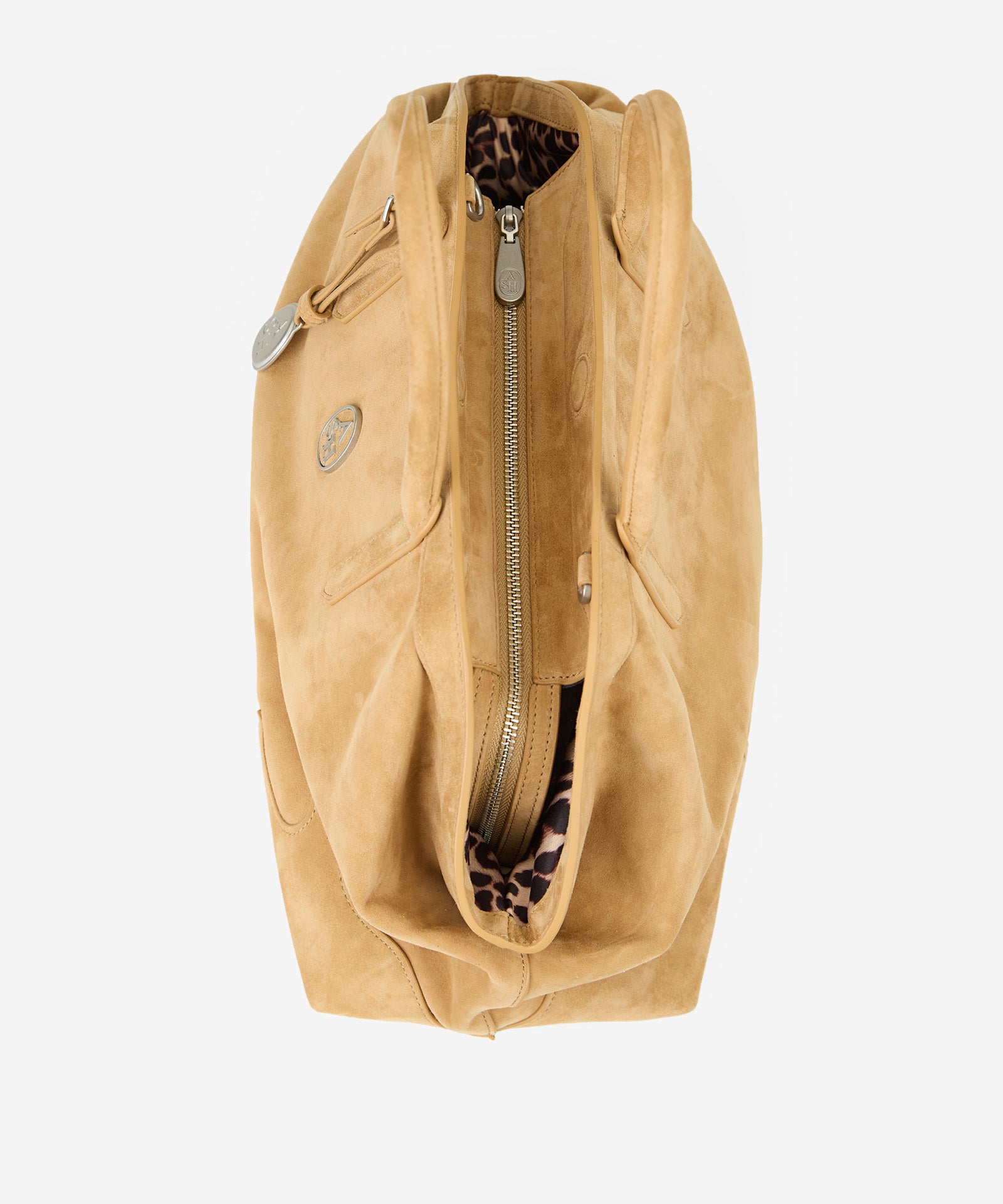 ASH BORSA IN PELLE SUEDE JAQUELINE TEXAS MOKA MOU