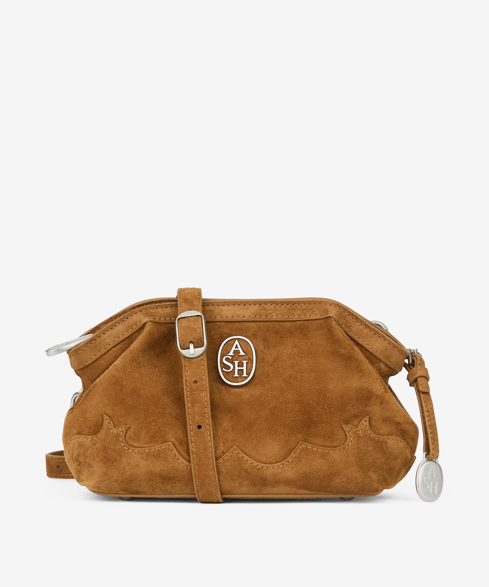ASH BORSA IN PELLE SUEDE JULY TEXAS SADDLE