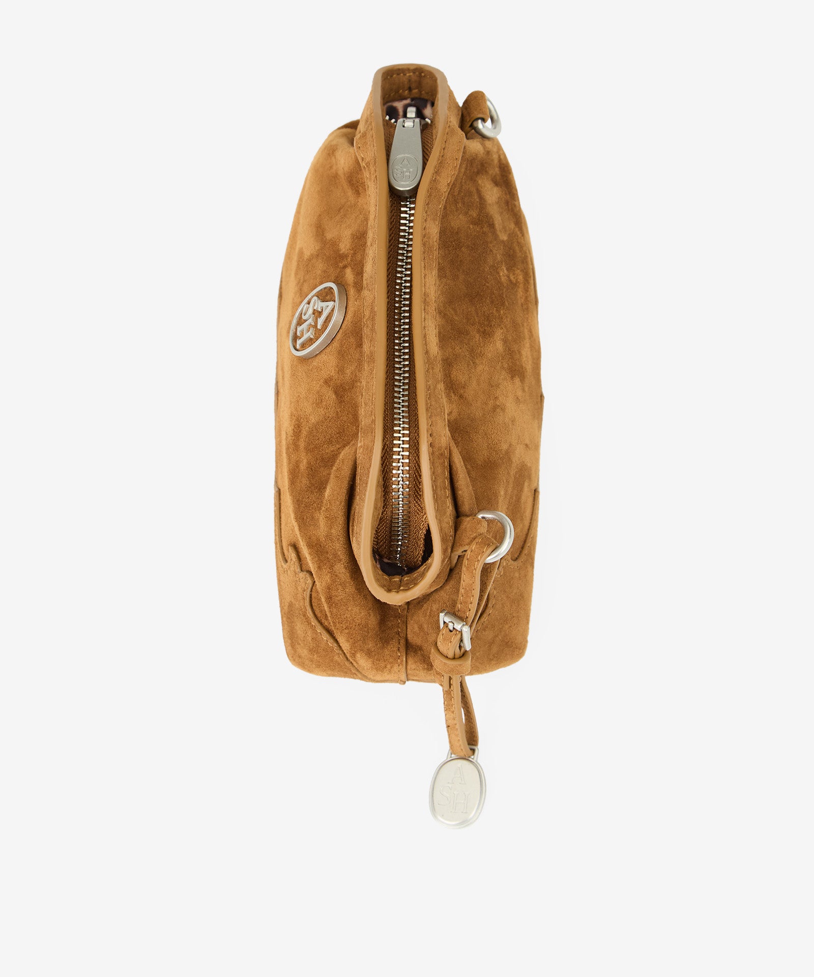ASH BORSA IN PELLE SUEDE JULY TEXAS SADDLE