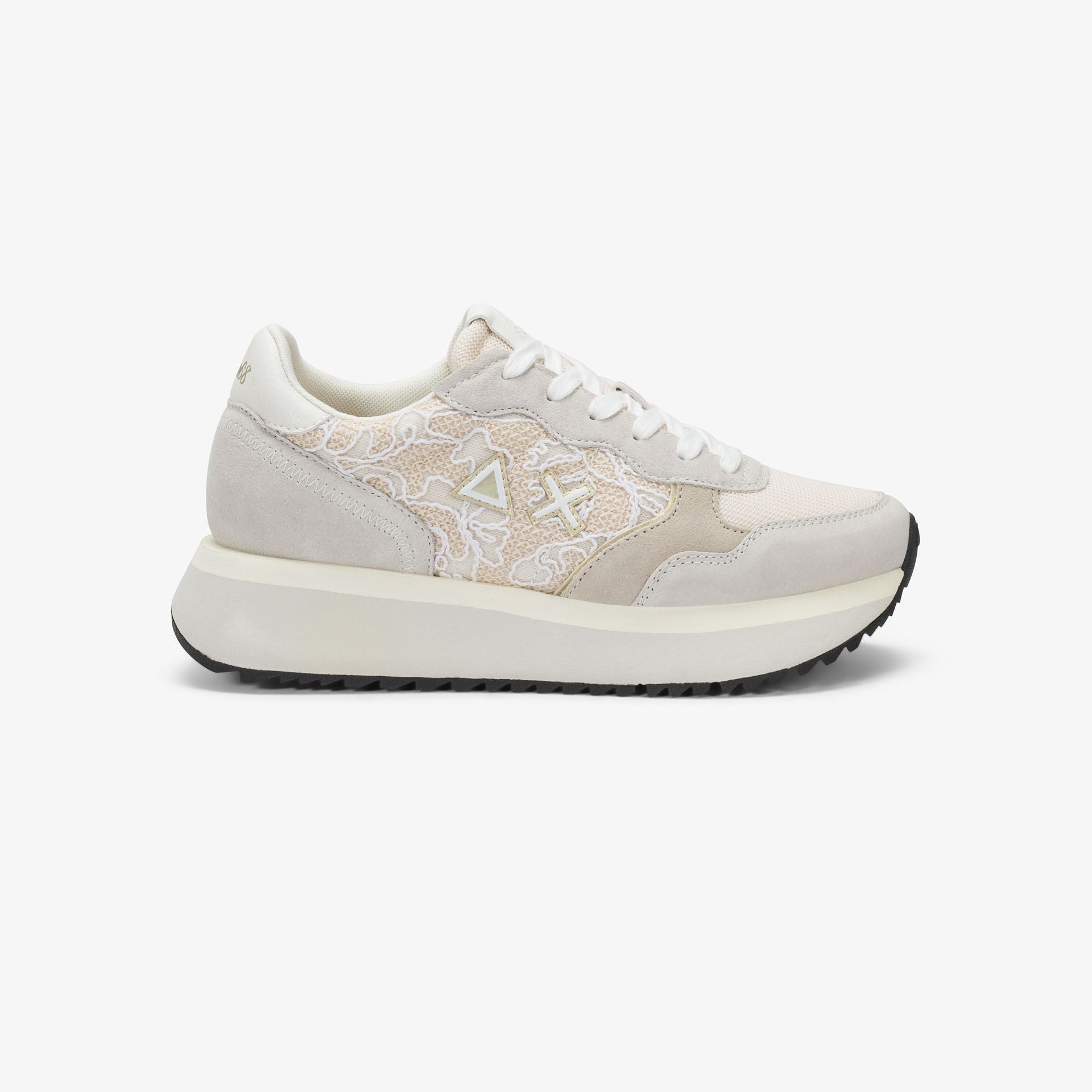 SUN 68 Z36211 BIG ALLY FLOWER MESH 31 BIANCO