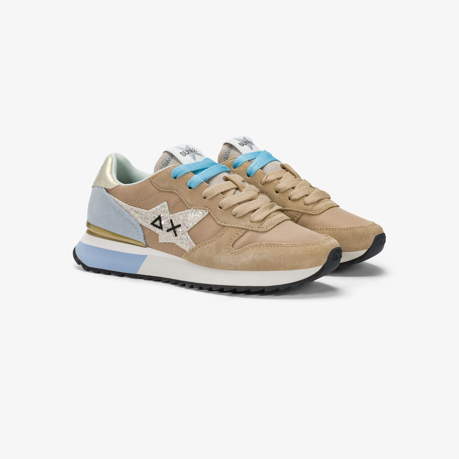 SUN 68 Z36214 STARGIRL GLITTER LOGO 16 BEIGE