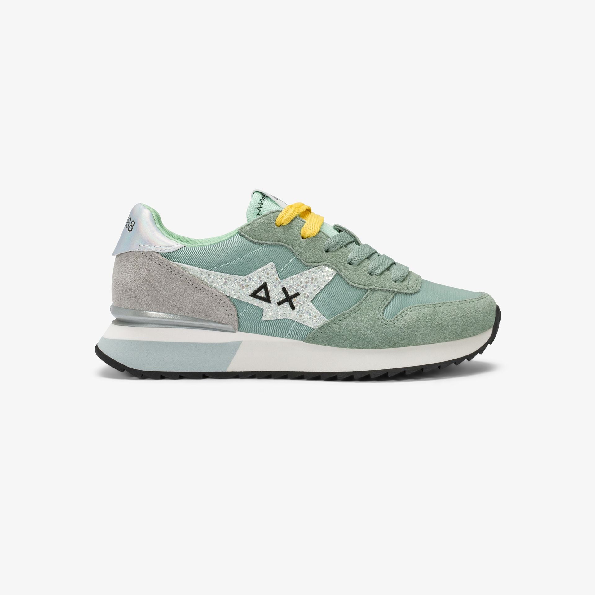 SUN 68 Z36214 STARGIRL GLITTER LOGO 84 VERDE SALVIA