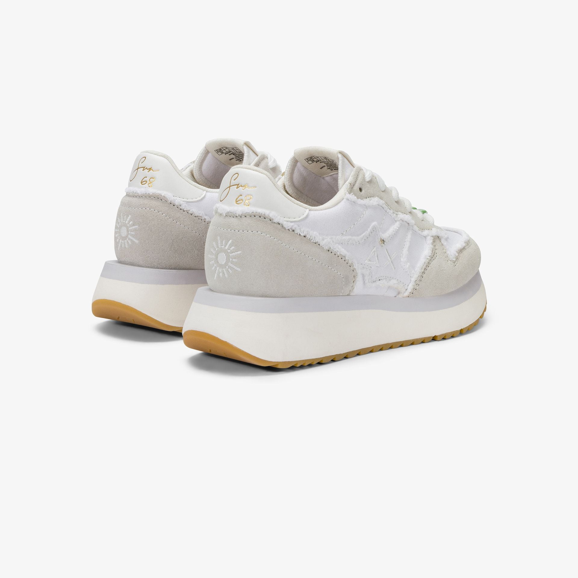 SUN 68 Z36223 BIG STARGIRL CANVAS 01 BIANCO