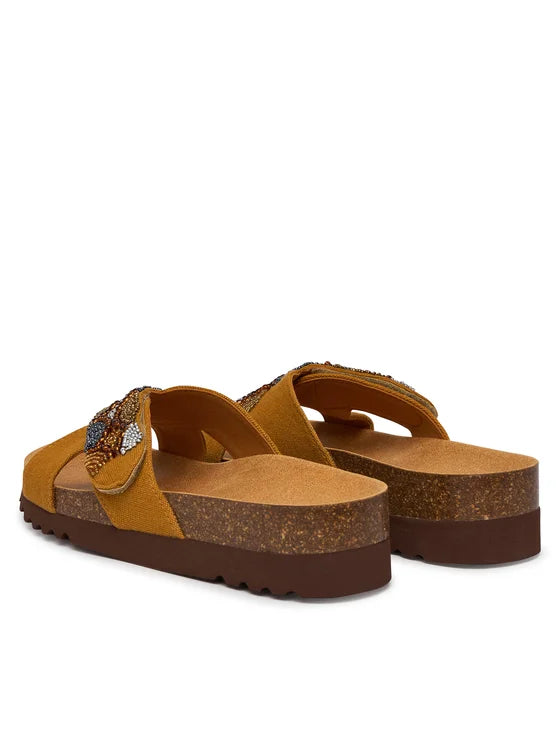 SCHOLL SERENA STRAP CAMMELLO MULTICOLOR