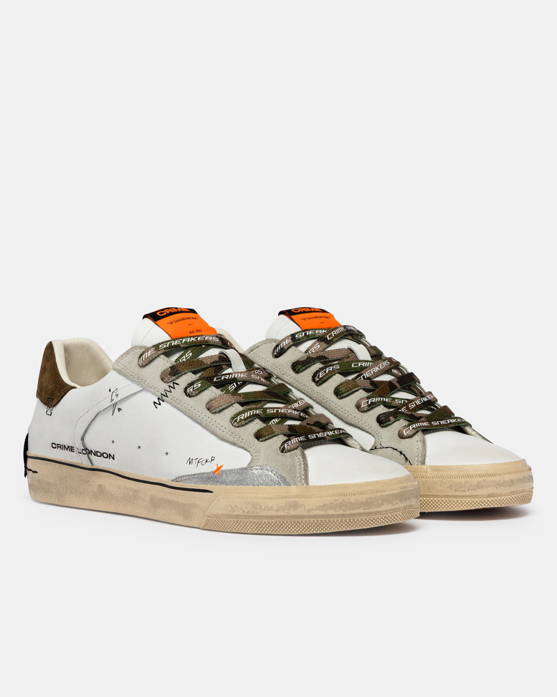 CRIME LONDON SNEAKER DISTRESSED 19071PP8.10