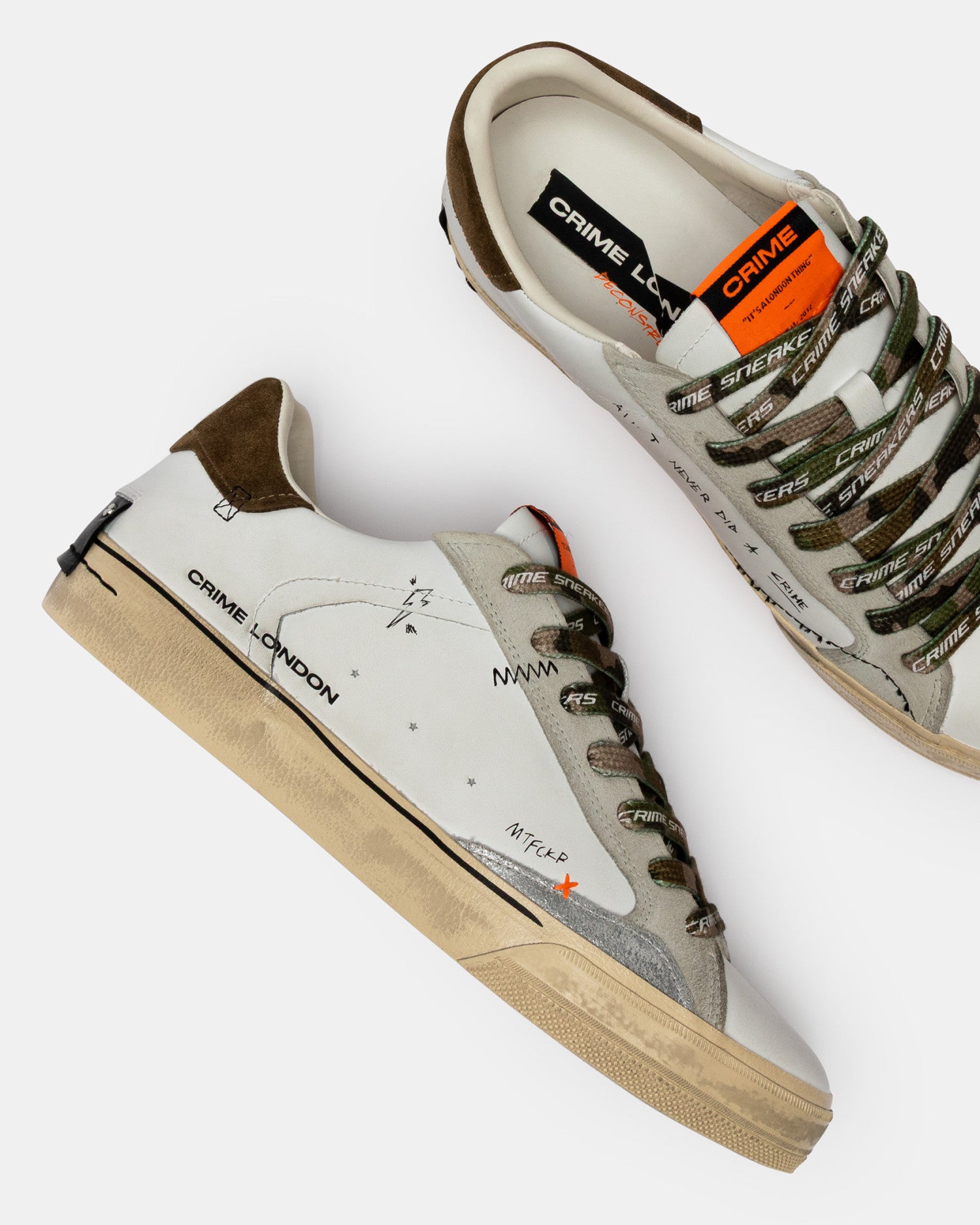 CRIME LONDON SNEAKER DISTRESSED 19071PP8.10