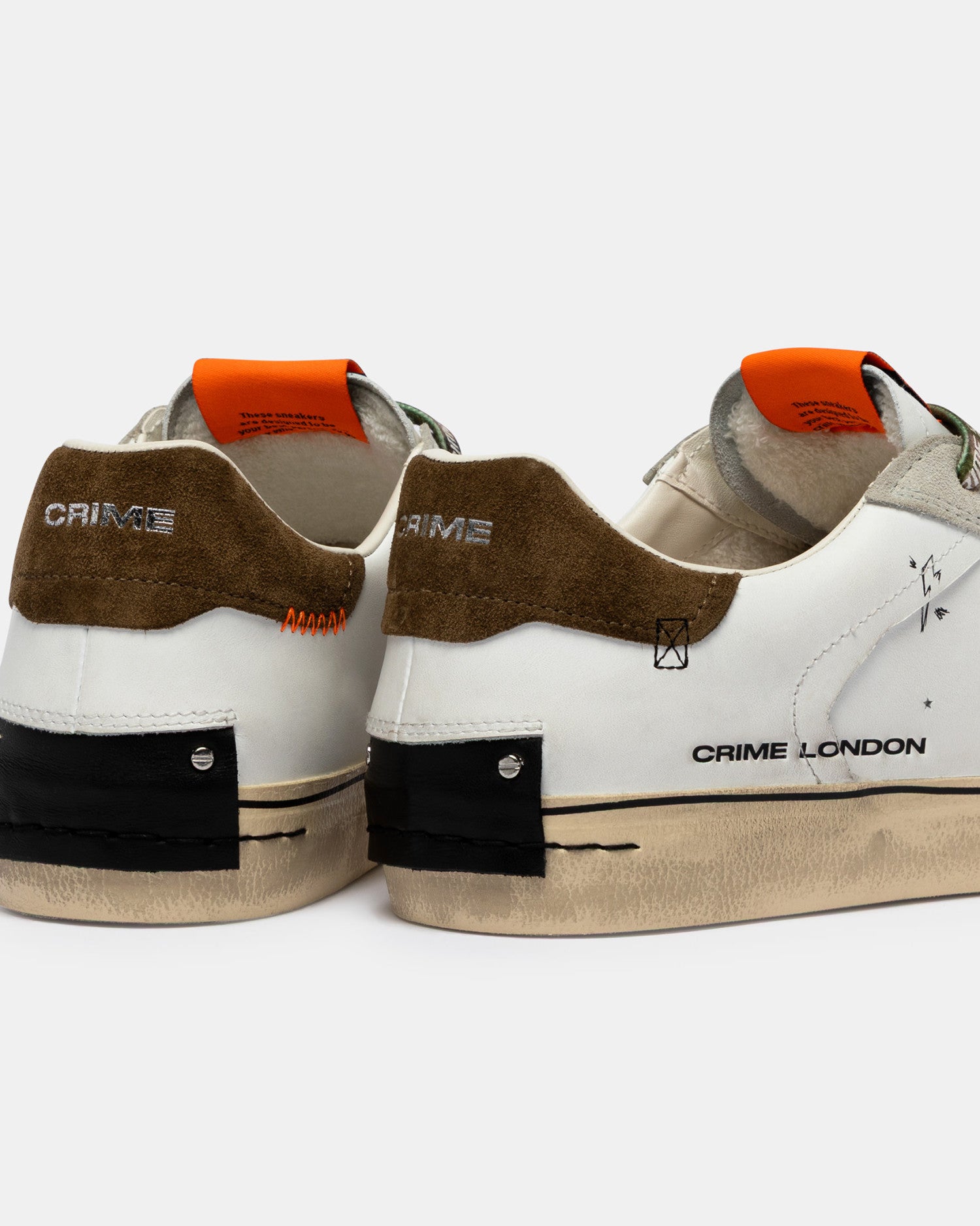CRIME LONDON SNEAKER DISTRESSED 19071PP8.10