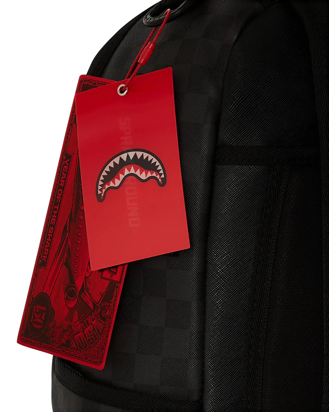 Sprayground ZAINO BLACK CHENILLE SIP DLXSV BACKPACK