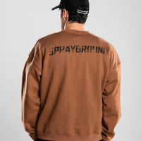 SPRAYGROUND FELPA GIRO COLLO SHARK STAMP CREWNECK