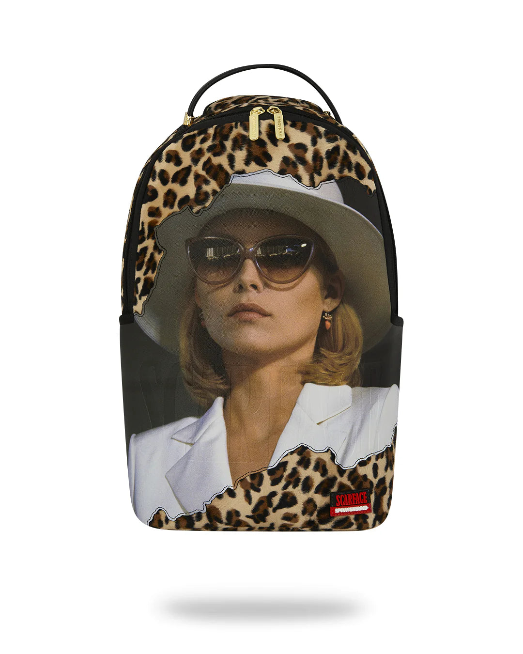 Sprayground ZAINO SCARFACE ELVIRA LEOPARD PRINT BACKPACK