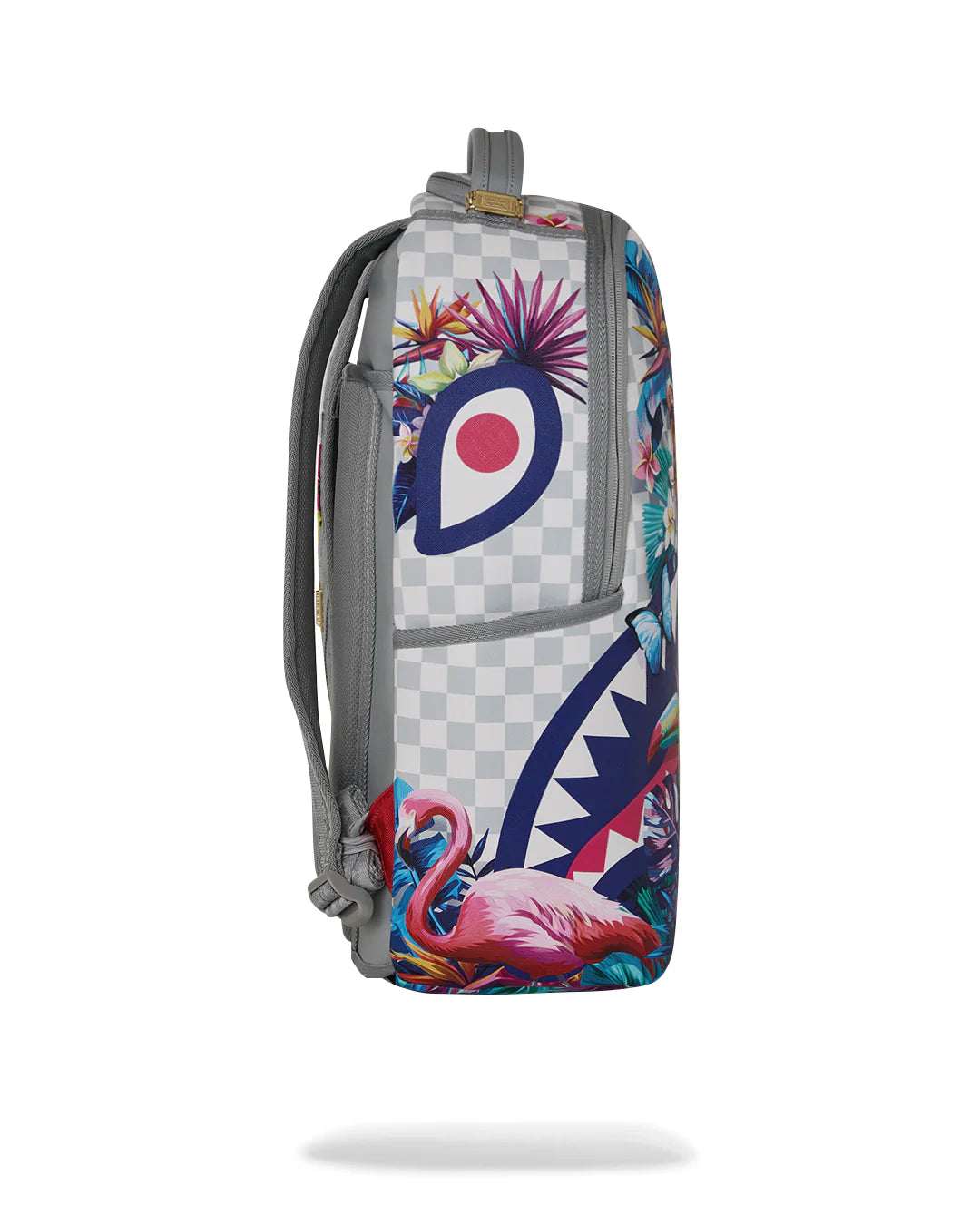 Sprayground ZAINO CREAM FLOWERING JUNGLE SHARK DLXSV BACKPACK