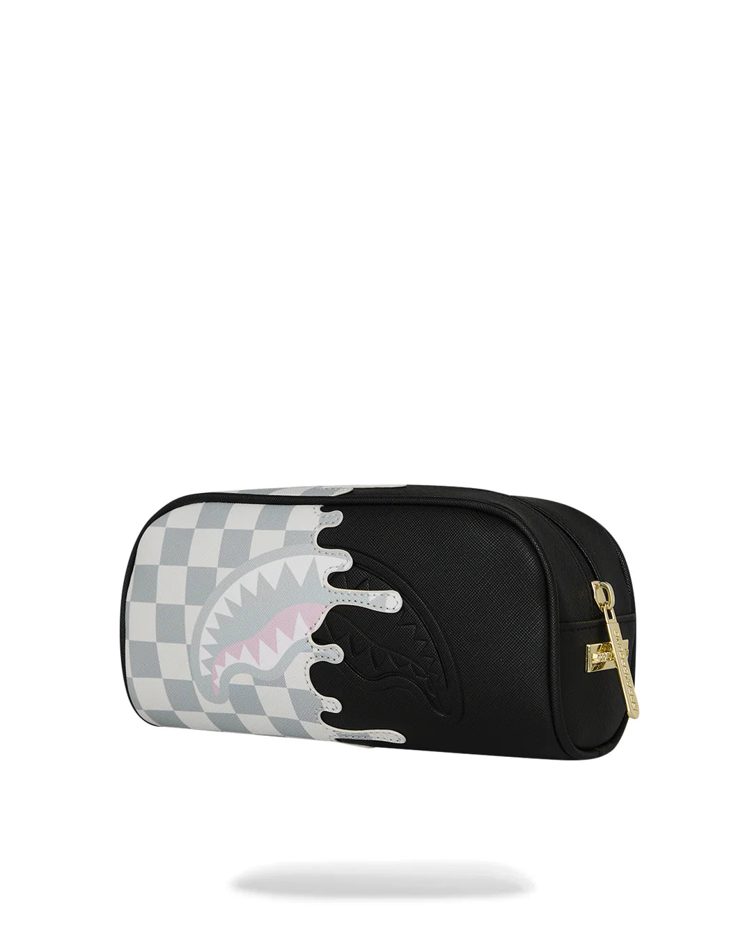 SPRAYGROUND ASTUCCIO CREAM CHECK UNFINISHED SHARK PENCIL POUCH