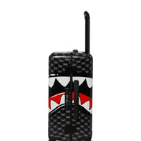 SPRAYGROUND TROLLEY SHARKS IN PARIS WTF BUBBLY BLACK CHECK CARRY-ON LUGGAGE