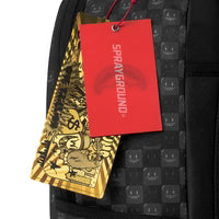 Sprayground ZAINO SHARKS IN PARIS WTF BUBBLY BLACK CHECK BACKPACK