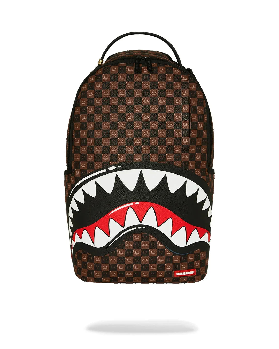 Sprayground ZAINO SHARKS IN PARIS WTF BUBBLE BROWN CHECK BACKPACK