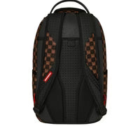 Sprayground ZAINO SHARKS IN PARIS WTF BUBBLE BROWN CHECK BACKPACK