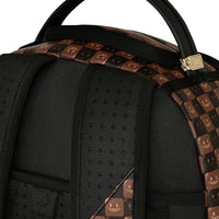 Sprayground ZAINO SHARKS IN PARIS WTF BUBBLE BROWN CHECK BACKPACK