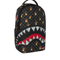 Sprayground ZAINO SCRIBBLE FIRE CHECK BACKPACK