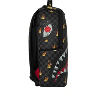 Sprayground ZAINO SCRIBBLE FIRE CHECK BACKPACK