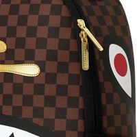 Sprayground ZAINO SHARKS IN PARIS GOLD DRIP BACKPACK