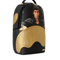 Sprayground ZAINO SCARFACE GOLD EMBOSSED BACKPACK
