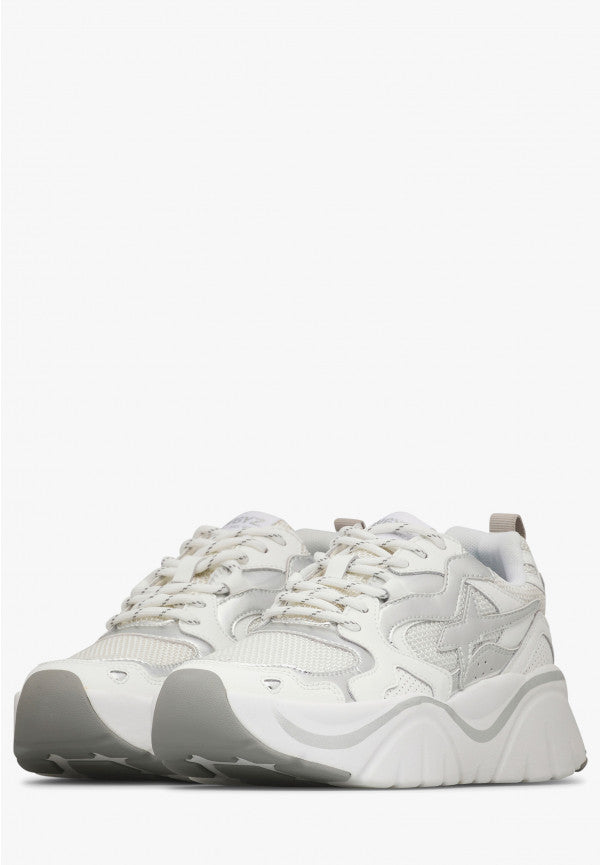 W6YZ MIA W CALF/PEARLLESCENT WHITE SILVER