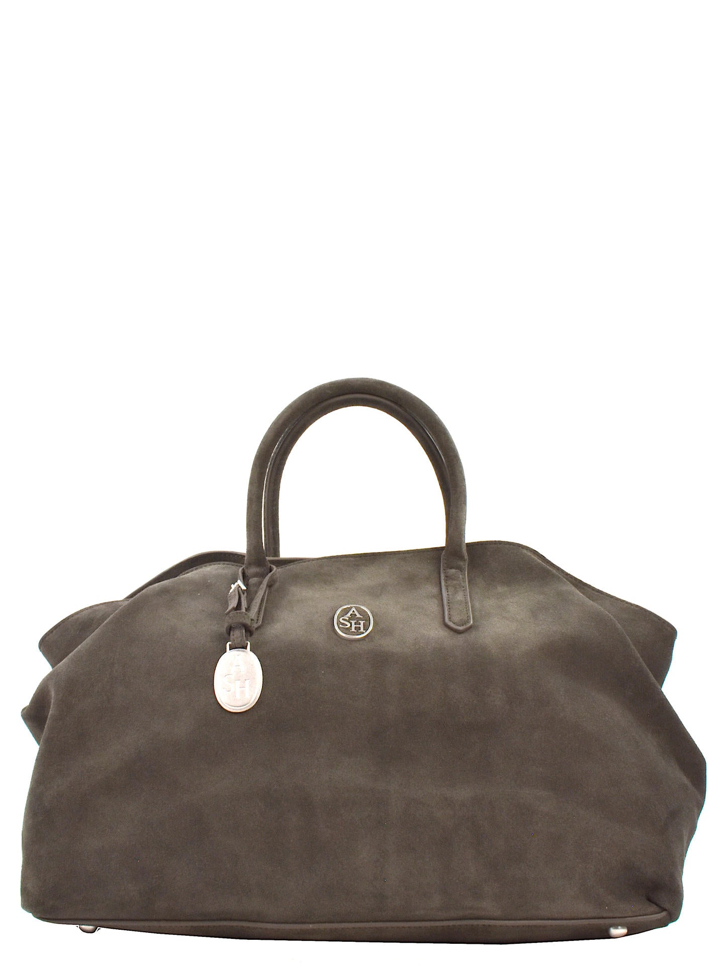 ASH BORSA IN PELLE SUEDE TAUPE JACQUELINE