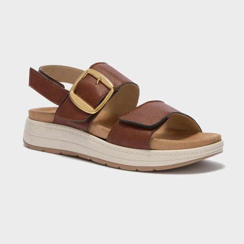 SCHOLL SANDALO SCILLA MARRONE