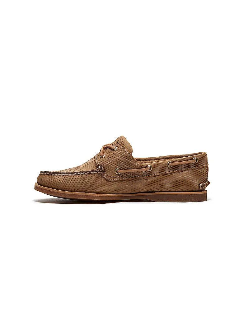TIMBERLAND VELA CLASSIC BOAT SHOE MEDIUM BEIGE NUBUCK