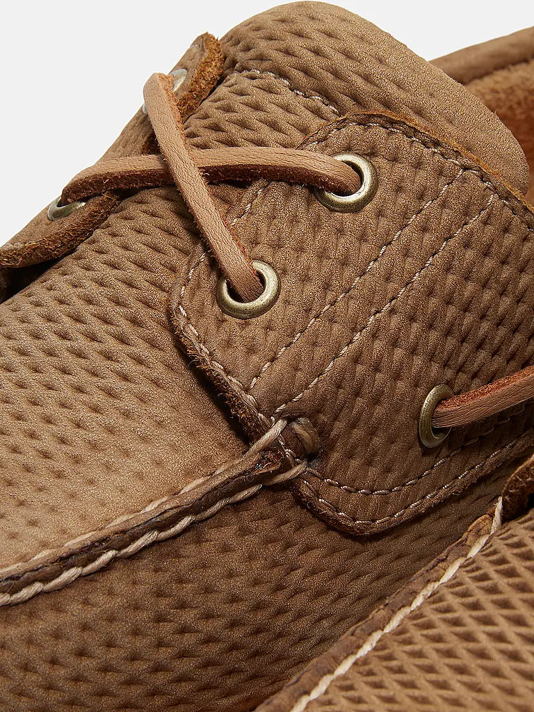 TIMBERLAND VELA CLASSIC BOAT SHOE MEDIUM BEIGE NUBUCK